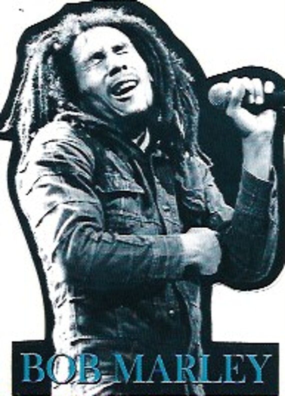Reggae / Rasta Vintage Sticker, Bob Marley, Music Legend, Jamaican