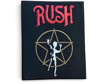 Rush Starman Aufnäher | Aufbügelbarer Hard Rock Aufnäher