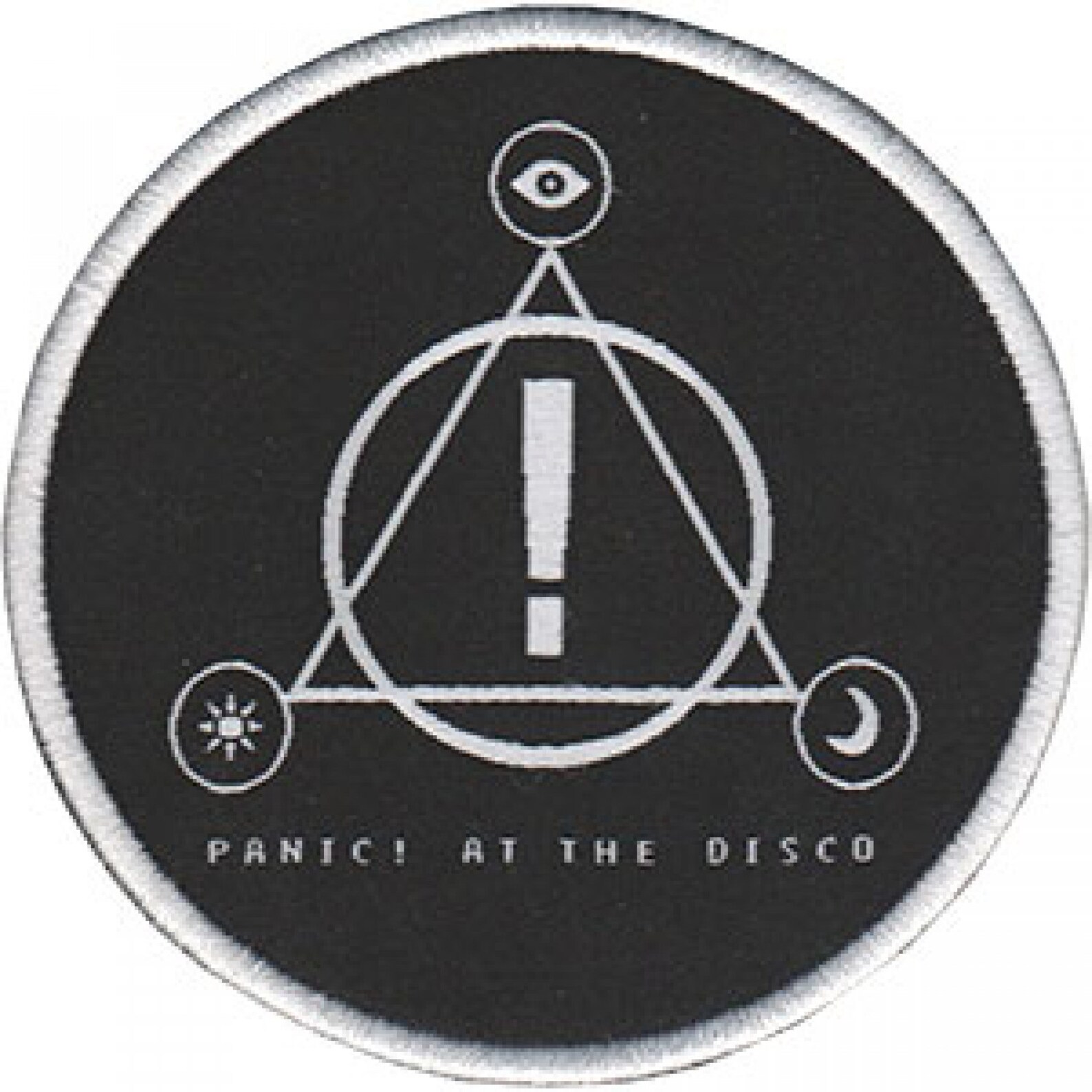 Panic at the disco new. Знак Panic at the Disco. Panic at the Disco логотип. Паник эт зе диско логотип. Логотипы музыкальных групп Panic at the Disco.