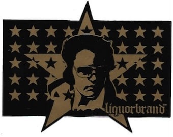 Elvis In Stars Retro Sticker | Rock Stickers | Music Stickers | Vintage Stickers | Bumper Stickers