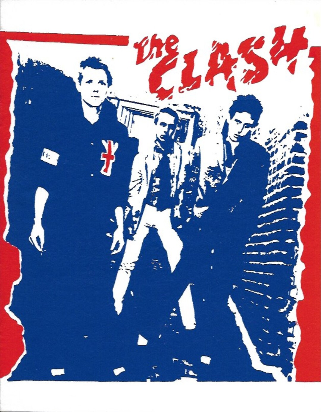 Clash Vintage Transfer Art Vinyl Image on Cloth 8.5 X 11 Framable Art