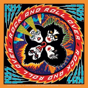 Kiss Rock and Roll Over ビニールステッカー、公式ライセンス、高品質、バンドグッズ