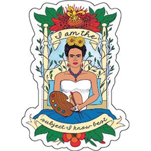 Frida Kahlo Painting in Bed Vinyl Sticker | Art Sticker | Artist | Iconic Personality | Mexican Painter Extraordinaire | Art Stickers