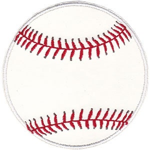 May include: White baseball with red stitching. The baseball is a classic sports icon.