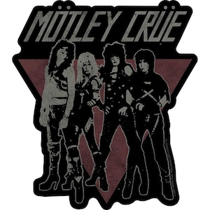 Motley Crue Group Shot Vinyl Sticker, Officially Licensed Band Merchandise, Rock Stickers