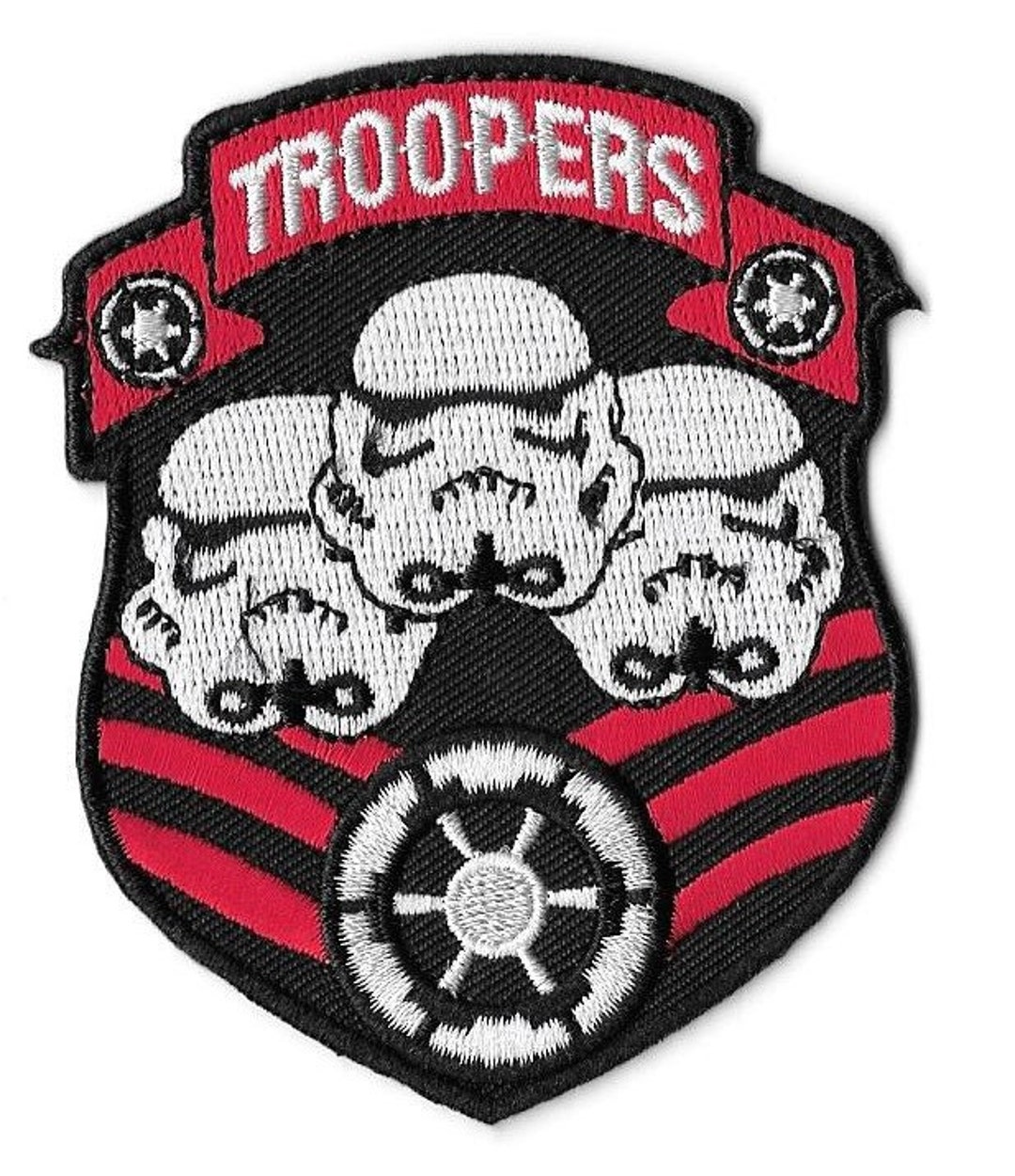 Star Wars Movie Storm Trooper badges Iron on Sew on Embroidered