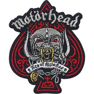 Motorhead Metallic Ace of Spades Embroidered Patch/Iron On Applique | Officially Licensed Band Merchandise | Rock Patches