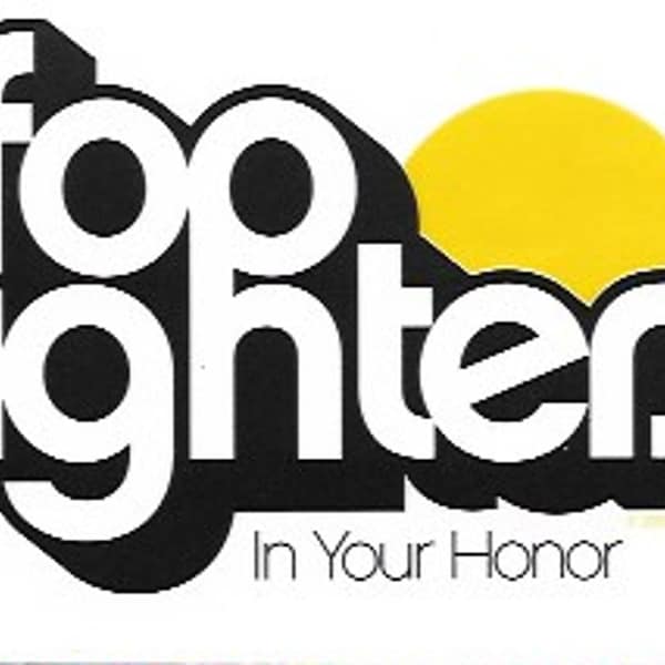 Foo Fighters Honor Sticker, Officially Licensed Band Merchandise, Clear Background