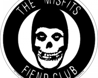 MISFITS Fiend Club Vinyl Sticker, Officially Licensed Band Merchandise, Horror Rock, Punk, Halloween