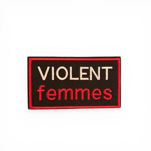Rock Patches | Violent Femmes Logo Embroidered Iron-On Patch