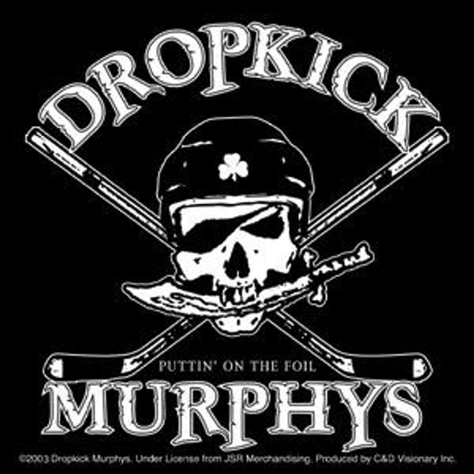 Dropkick Murphys Hockey Skull Sticker, Officially Licensed Band
