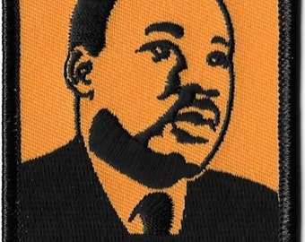 Martin Luther King, Dr. King, MLK, Aufnäher, Aufbügler, Aufbügler, Aufbügler, Abzeichen, Bürgerrechtsführer, Kunst von Künstler Dave Cherry