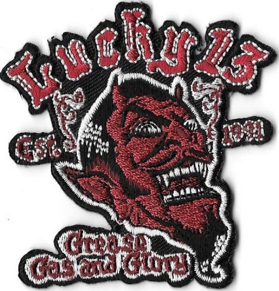 Authentic LUCKY 13 Rat Rod Sew On and Glue On Patch NEW Authentic LUCKY 13 Rat Rod Sew On and Glue On Patch NEW