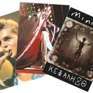 Postales de música vintage / Nuevas y sin usar / Postales de bandas / Artistas variados / Postales de rock / Postales de la década de 1990