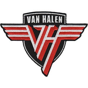 Van Halen Shield Logo Gestickter Aufnäher / Aufnäher, offiziell lizenziert