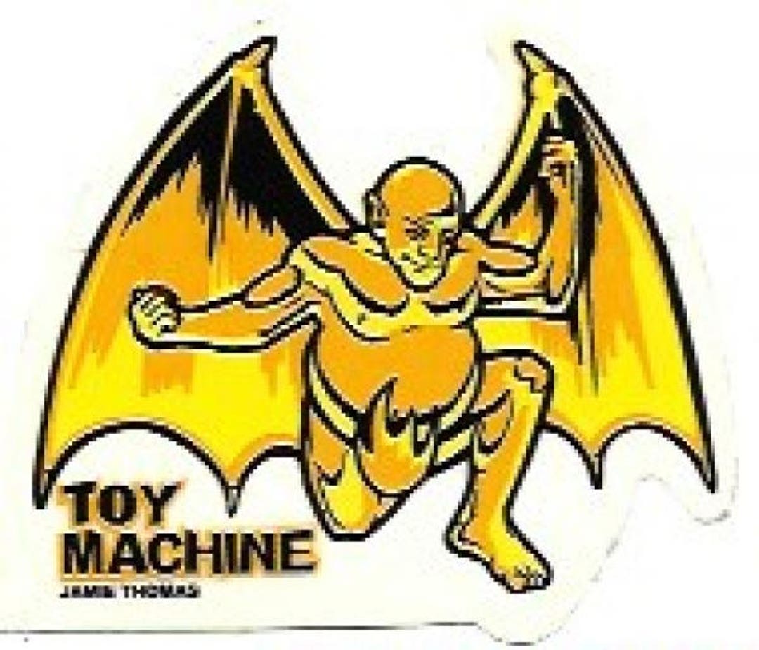Toy Machine Collectible Vinyl Sticker, Jamie Tomas Logo, 1990s