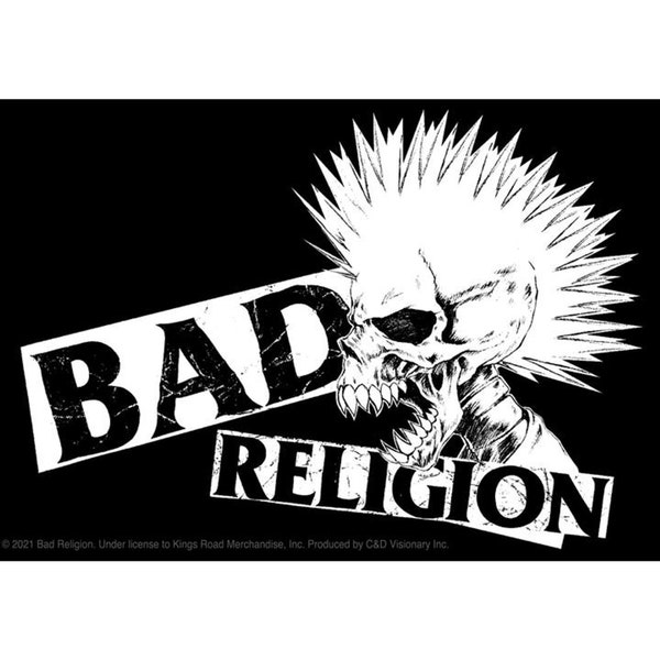 Bad Religion Mohawk Sticker | High Quality, Officially Licensed Band Merchandise | Punk Stickers