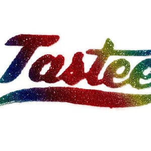 Transfert thermocollant | Thermocollant thermotransférable Tastee / Finger Licking' Good pour t-shirts, chapeaux et plus | Adorables transferts vintage des années 1990