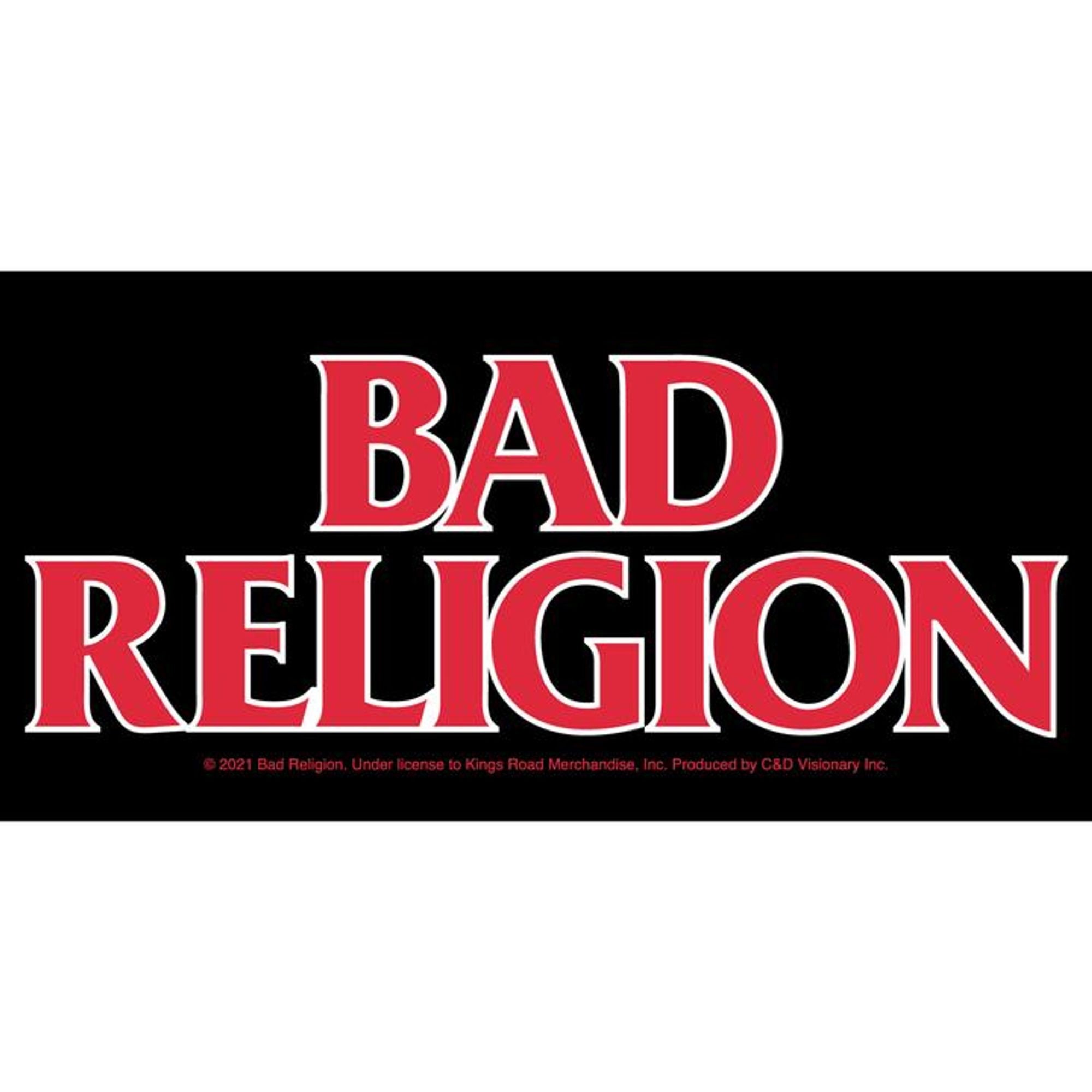 Bad Religion Logo Sticker High Quality, Officially Licensed Band
