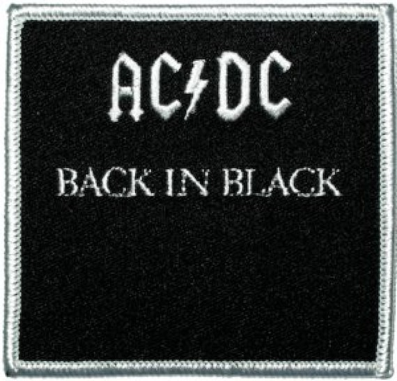 ACDC MUSIC BAND Schwarz / Golden / Rot Jacke / Shirt Aufbügler Logo