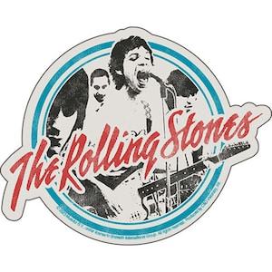Rolling Stones vintage postersticker | Officieel gelicentieerde bandmerchandise | Muziekstickers