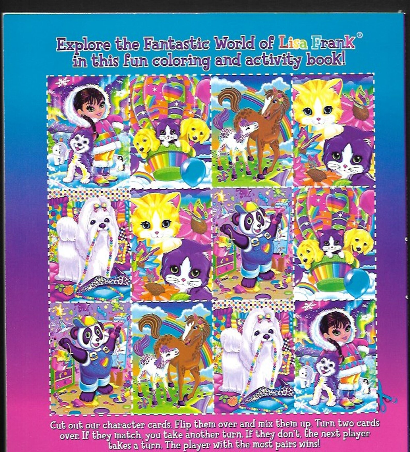 Lisa Frank Giant Coloring and Activity Book Arts and Crafts - Etsy