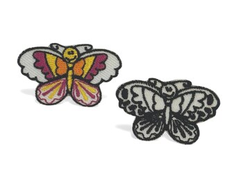 Cute Butterfly Embroidered Iron-On Patches | Perfect for Kid's Clothes, Baby Clothes, Crafts,