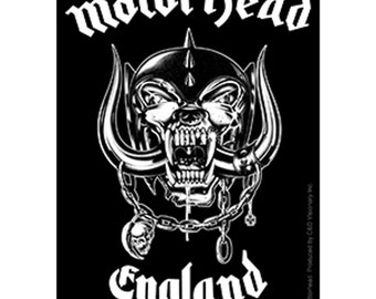 Motorhead England Vinyl Sticker, Officially Licensed, High Quality, Band Merchandise