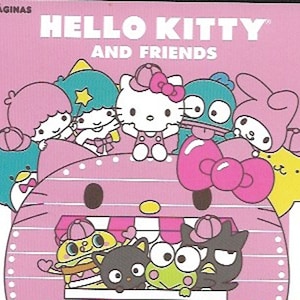 Hello Kitty and Friends Stickers | Sticker Buch | Bastelbedarf | Scrapbooking | Kinder basteln | 120 süße kleine Sticker