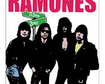 Ramones 53rd and 3rd Vinyl Sticker, Punk Rock, NYC, Joey Ramone, CBGB