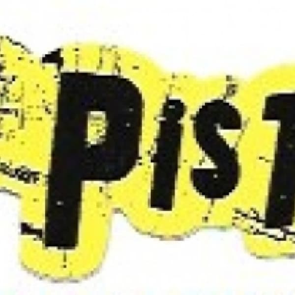Vintage Punk Sticker, Sex Pistols Distressed Logo, UK Punk, Música británica, Años setenta