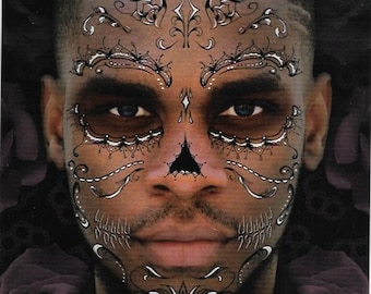Tribal gezicht tijdelijke tattoos | Kostuumaccessoire | Uniseks | Verwijderbare tatoeages | Halloween-gezichtstatoeages