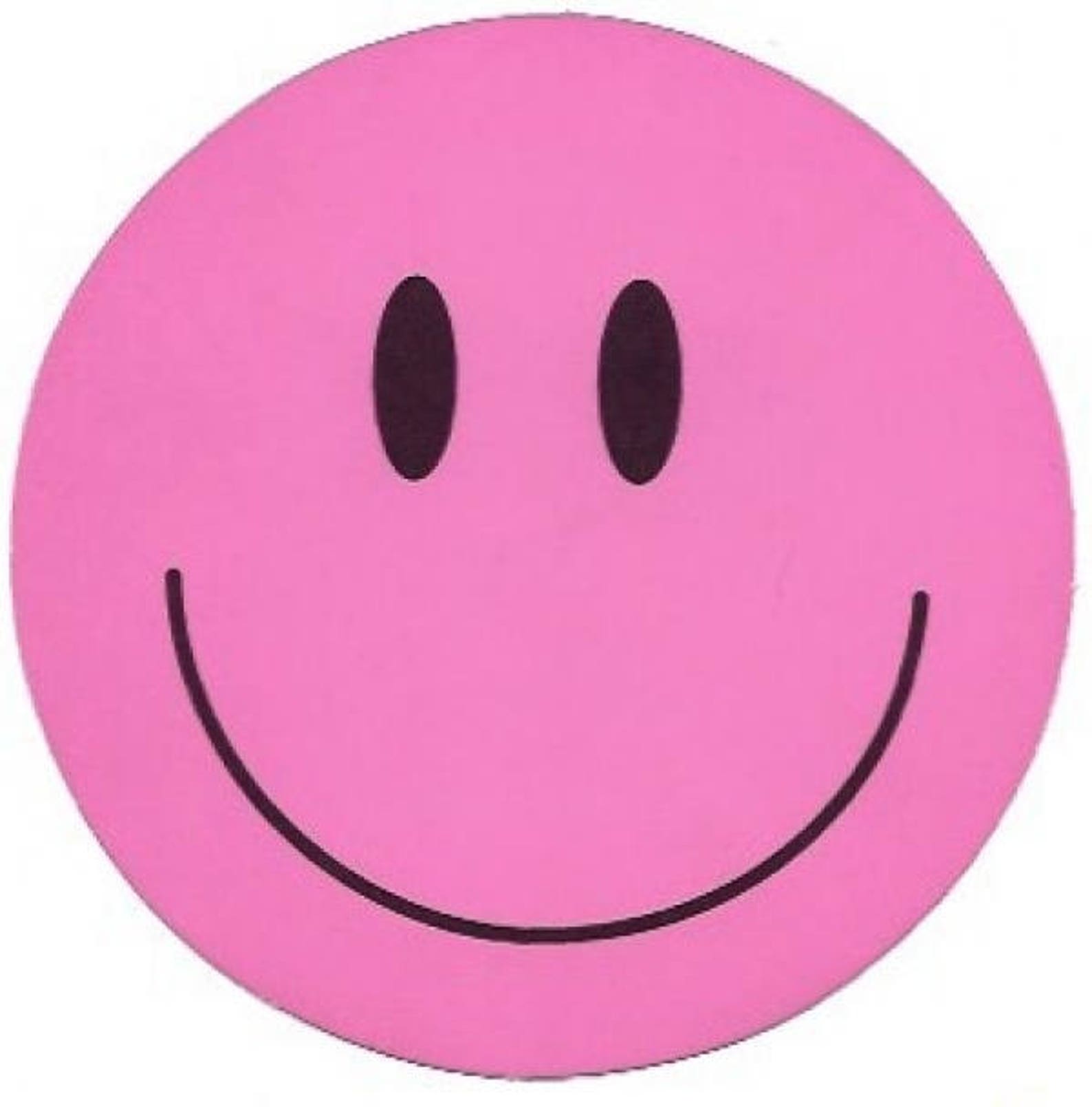 Pink Happy Face Sticker, Smiley Face, Sixties, Retro, Hippie - Etsy