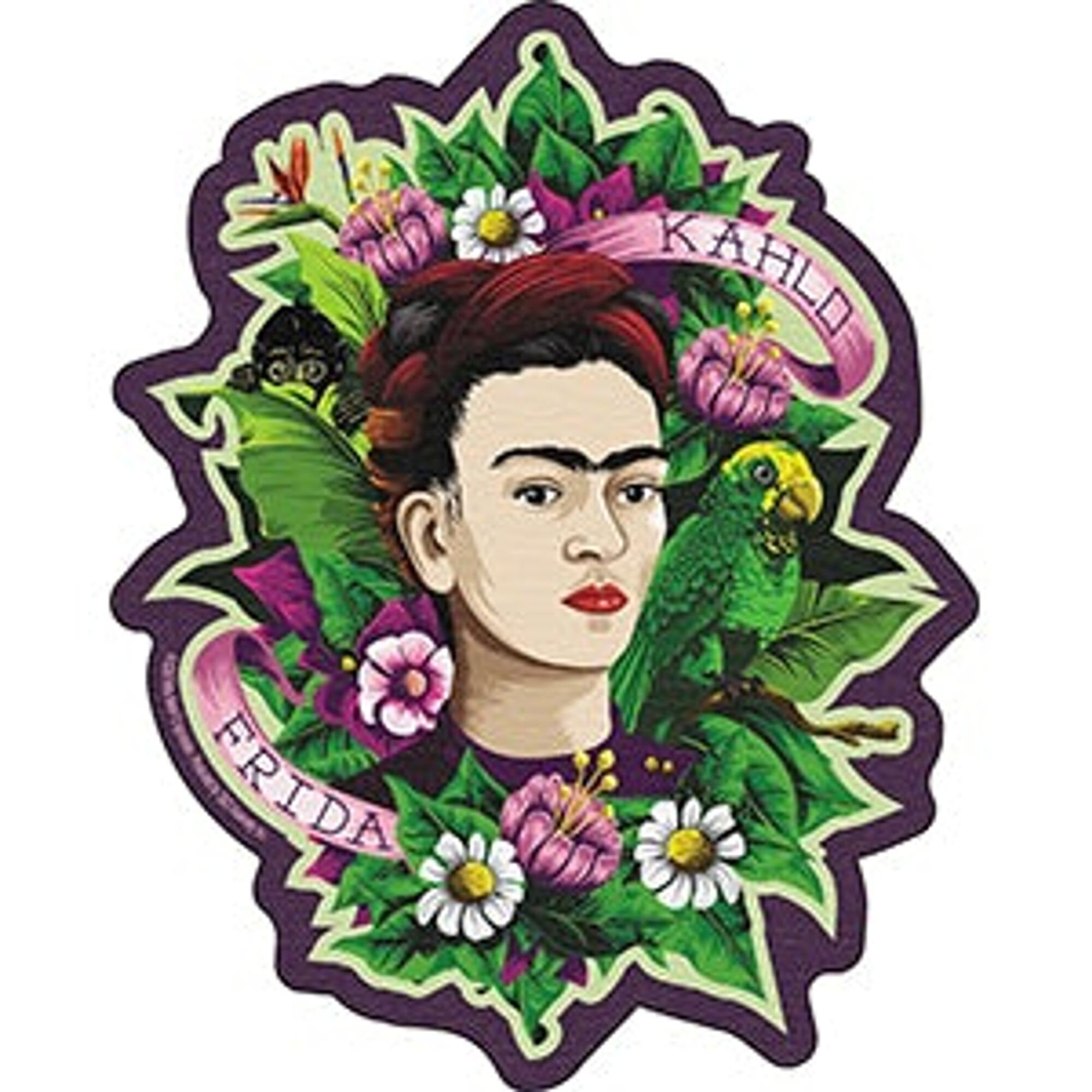 Frida Kahlo Plants and Animals Vinyl Sticker Art Sticker - Etsy