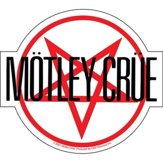 Motley Crue Star Logo Vinyl Sticker | Officially Licensed | High