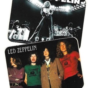 Vintage Rock Stickers | Rock Band Stickers | Led Zeppelin | Music Stickers | Guitar Stickers | Bumper Stickers | Computer Stickers