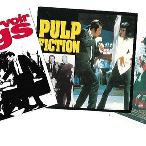 Vintage Movie Stickers | New and Unused | Tarantino Films | Pulp Fiction | Reservoir Dogs | Cult Films