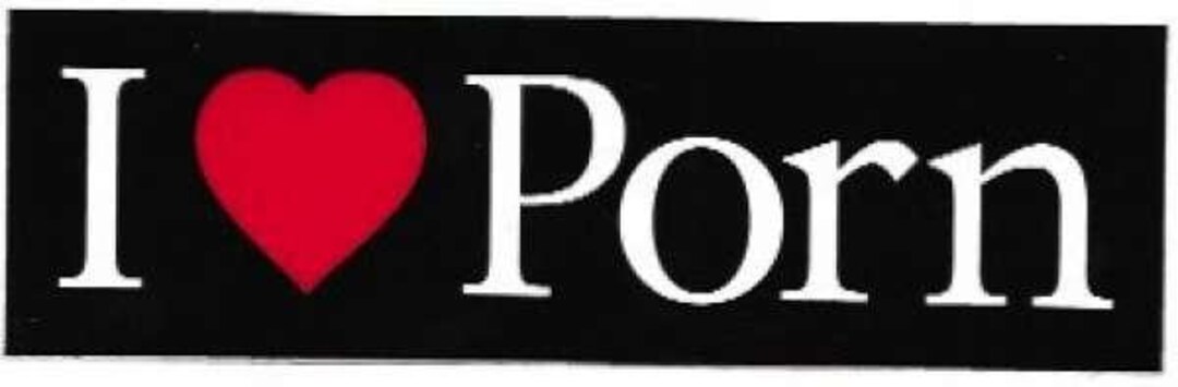 "I Heart Gay Porn" Bumper Sticker - Graphic Decal For Car Or Toolbox (BS-50061)