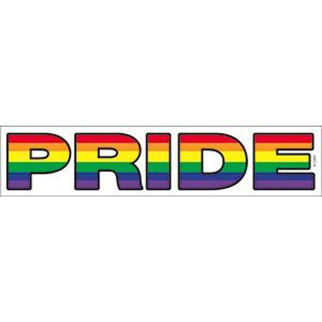 Pride Rainbow Sticker | Bumper Sticker | Gay Pride | LGBTQ - Etsy