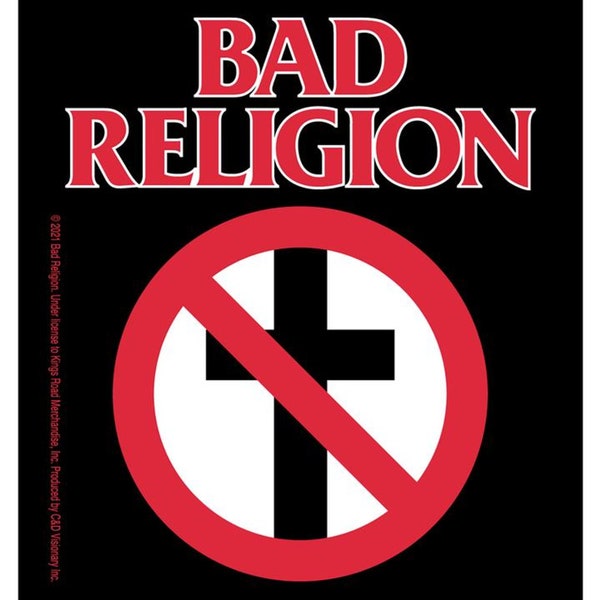 Bad Religion No Cross Sticker | High Quality, Officially Licensed Band Merchandise | Rock Sticker