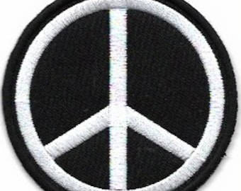 3" Peace Sign Embroidered Patch / Iron On Appliqué | International Peace Symbol | World Peace