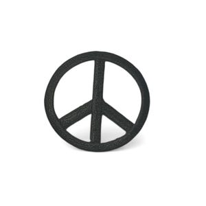 Parche bordado de 5 cm con el símbolo de la paz/aplicación termoadhesiva, símbolo internacional de la paz