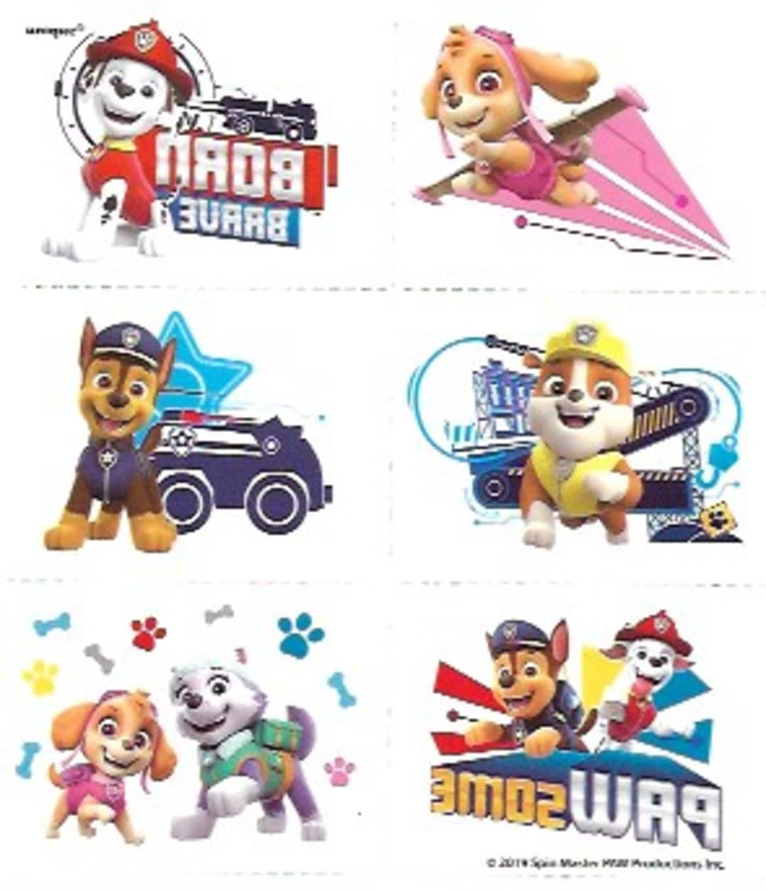 Temporary Tattoos Paw Patrol Licensed Tattoos Costume Accessory Unisex Removable Tattoos Kid's