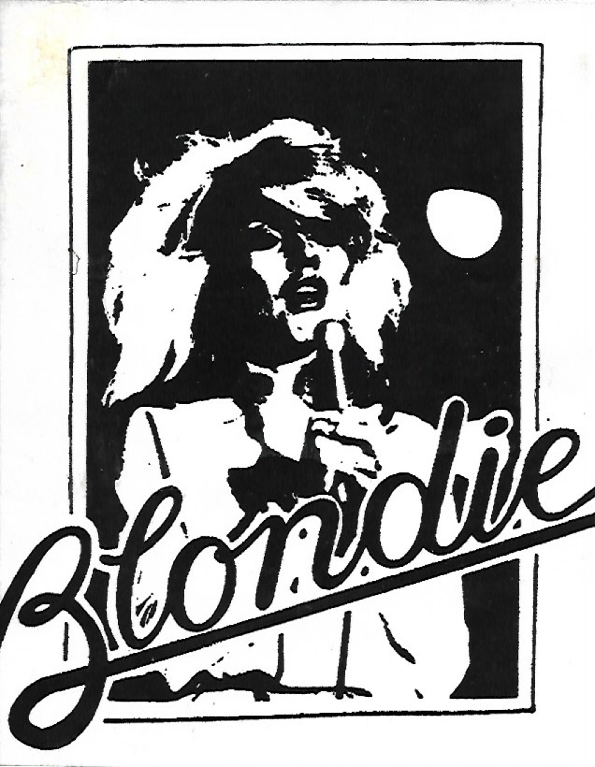 Blondie Vintage Transfer Art | Vinyl Image on Cloth | 8.5