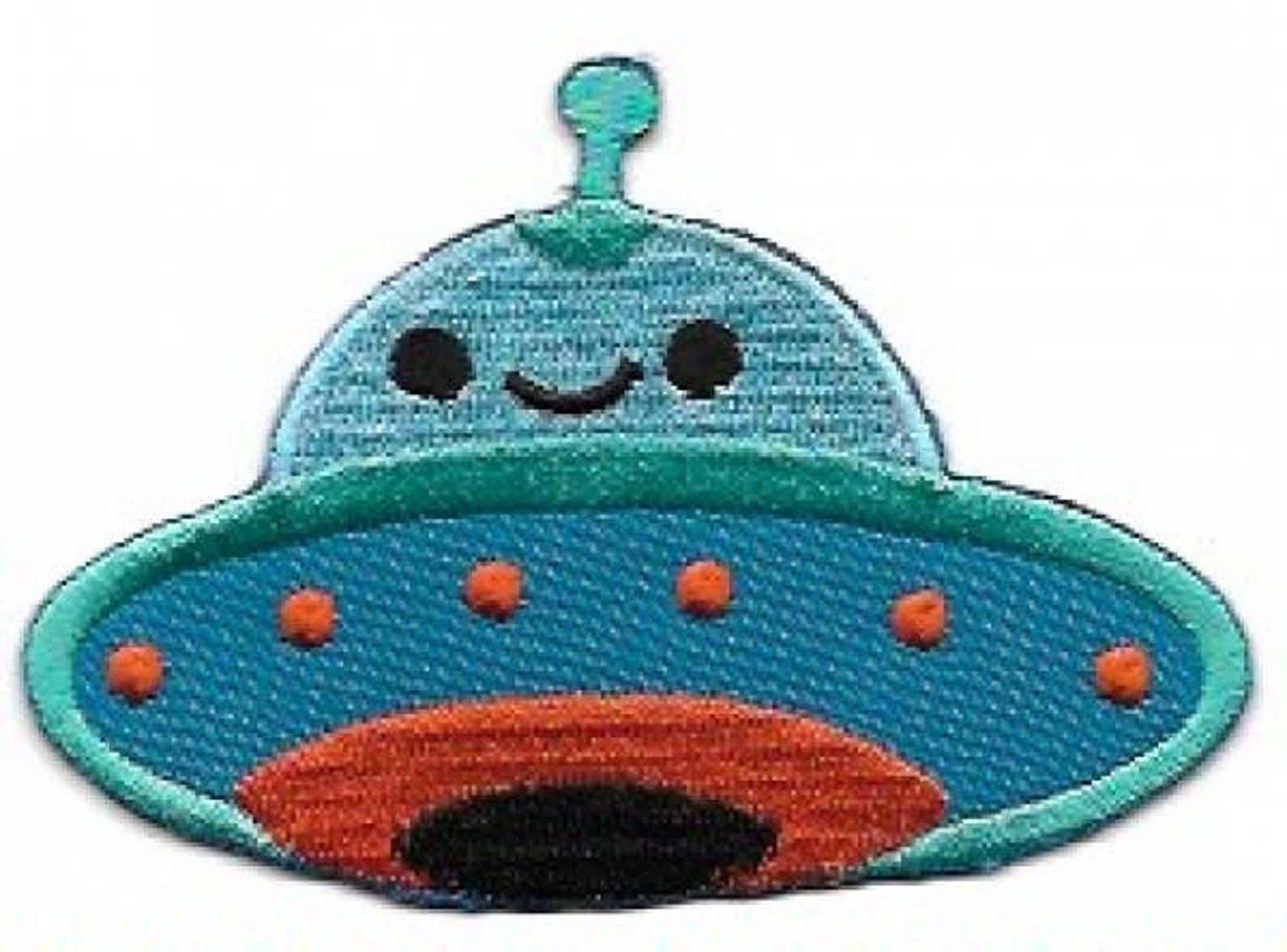 Flying Saucer Embroidered Patch / Iron on Appliqué, Outer Space ...