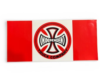 インディ Independent Truck Co 特大ステッカー レッド Independent Truck Company Large Vinyl Sticker | Bumper Sticker