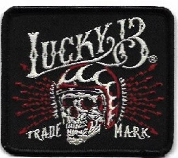 Lucky 13 Skull And Crossbones - Button Badge, Fridge Magnet, Key Ring - Foto 5