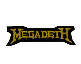 Parche bordado con el logotipo de Megadeth o aplique termoadhesivo con licencia oficial.
