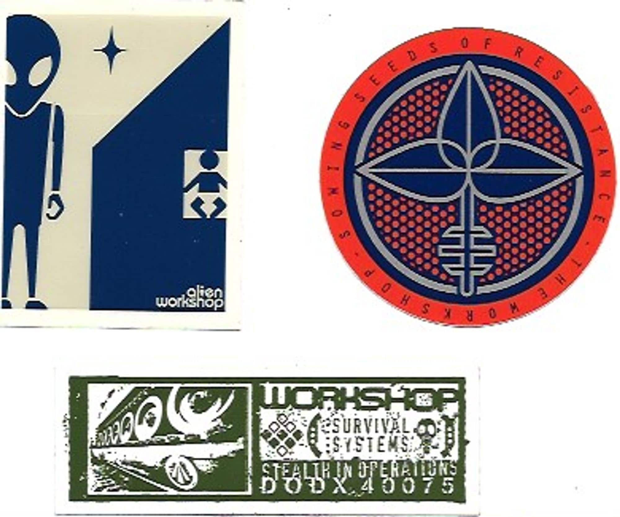 Vintage Alien Workshop Vinyl Sticker | 1990s Skateboard Sticker