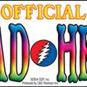 Official Dead Head Sticker / Grateful Dead Decal, Sixties, Retro, Hippie, Dead Head, Jerry Garcia, Bumper Sticker